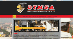 Desktop Screenshot of demoliciones-dymsa.com.mx